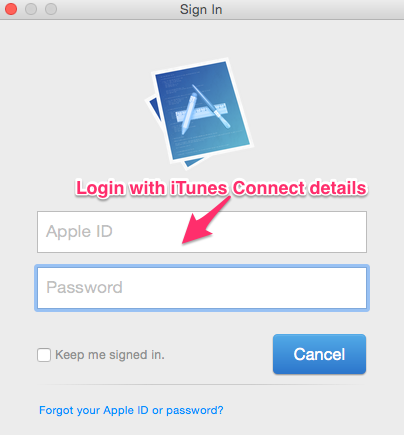 apple application loader password